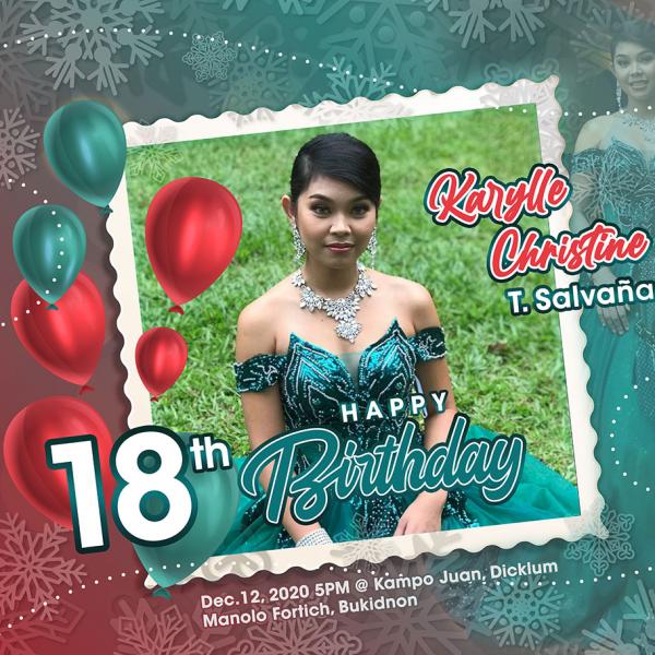Karylle 18th Birthday Banner Print